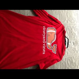 Long sleeve vineyard fines football t shirt